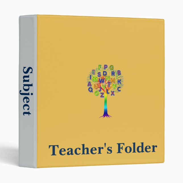Tree of knowledge teaching folder for subjects (Front/Spine)
