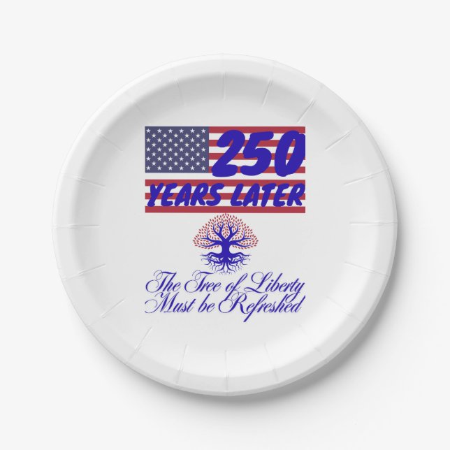 Tree of Liberty Paper Plates (Front)