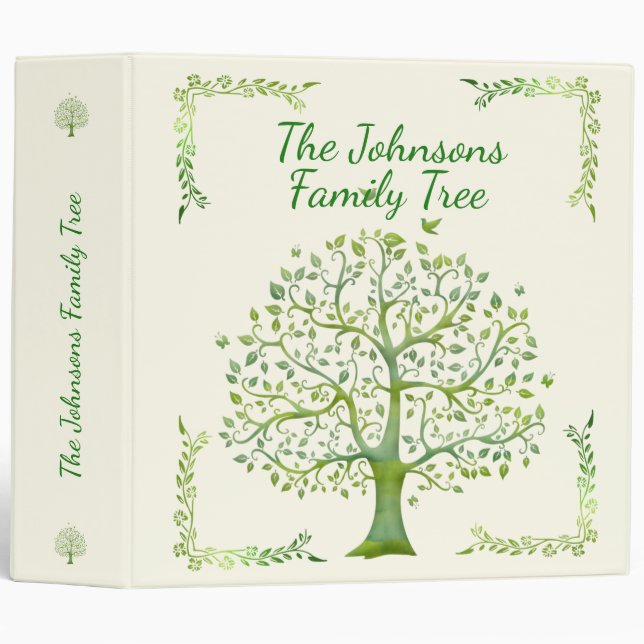 Tree of Life 3 Ring Binder (Front/Spine)