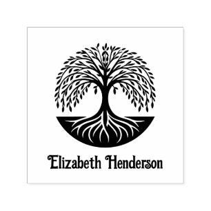Tree of Life #3 with Optional Name Self-inking Stamp