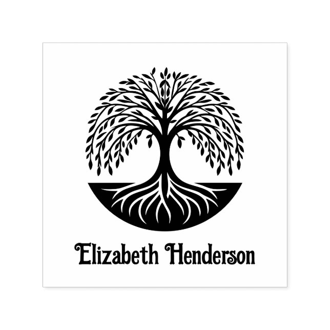 Tree of Life #3 with Optional Name Self-inking Stamp (Design)
