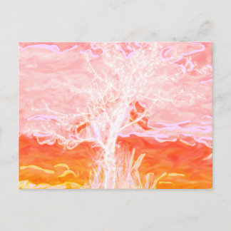Tree of Life - Abstract Peaceful Tree Postcard