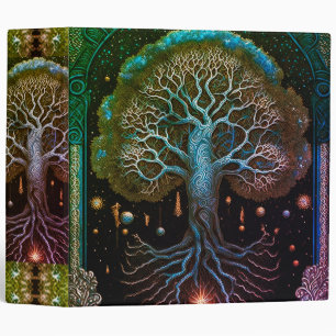 Tree of Life Ancient Rustic  3 Ring Binder