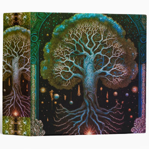Tree of Life Ancient Rustic  3 Ring Binder
