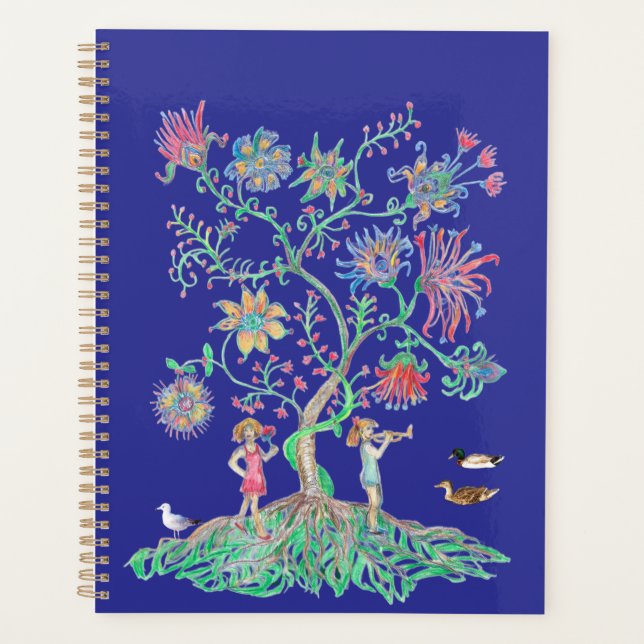 Tree of life and ducks mallards planner (Front)