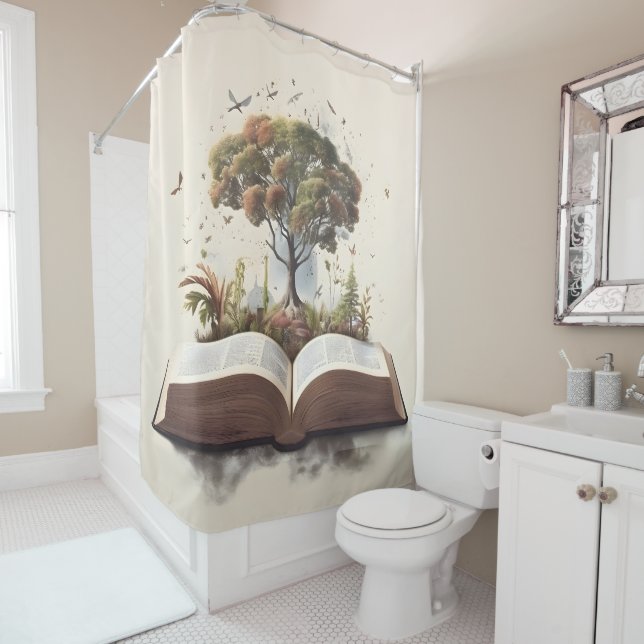 Tree of Life and Faith Shower Curtain (In Situ)