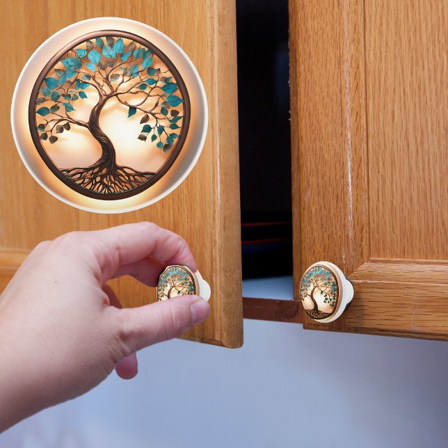 Tree of Life and Light Ceramic Knob (Creator Uploaded)