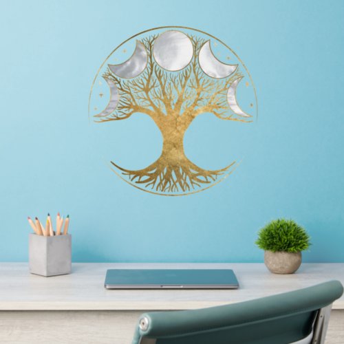 Tree of life and moons wall decal 