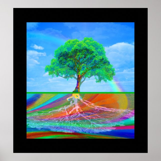 Tree of Life and Rainbow Poster (Front)