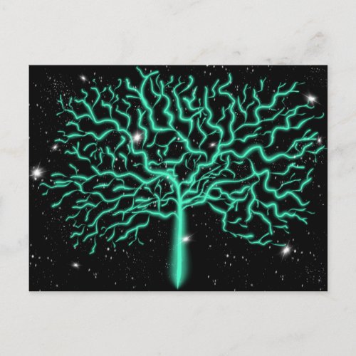 Tree of Life and Stars Worship Art 6th Jan 2018 HC Postcard