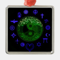 Tree of Life and Unity Metal Ornament