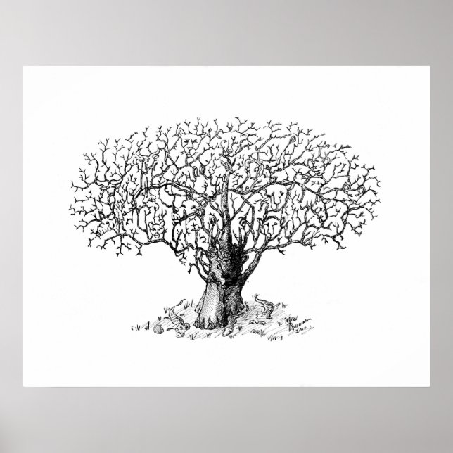 Tree of Life - animals Poster (Front)
