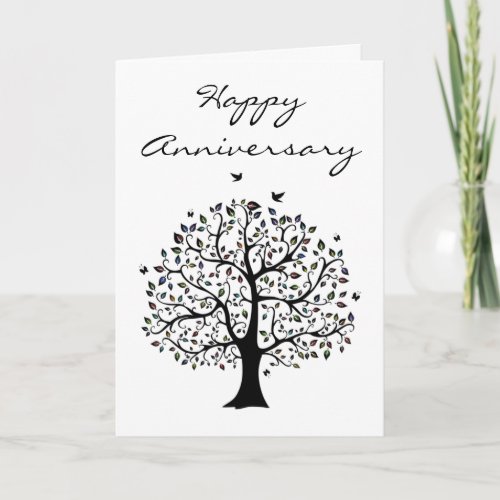 Tree of life anniversary card