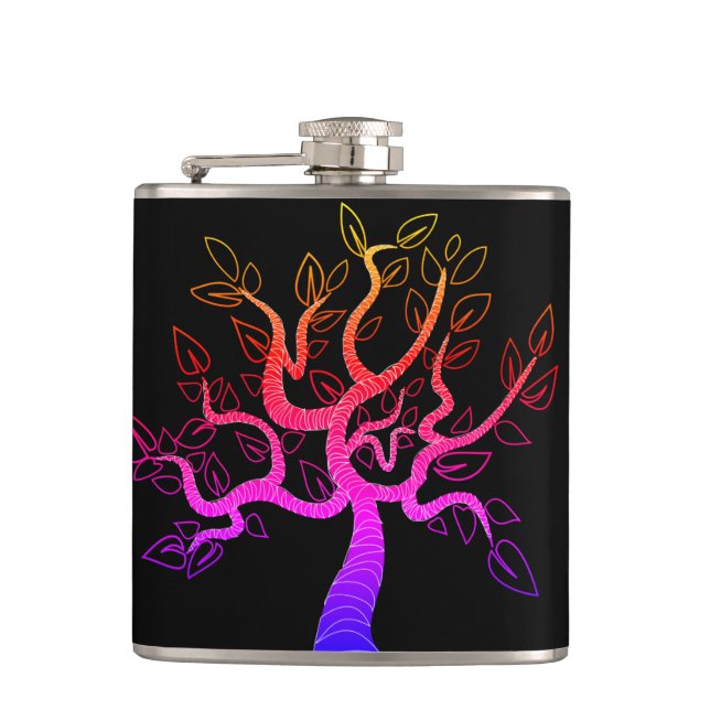Tree of Life Art Flask (Front)