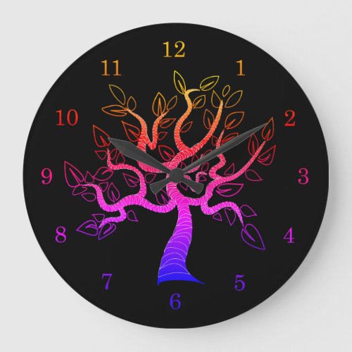 Tree of Life Art _ Large Clock