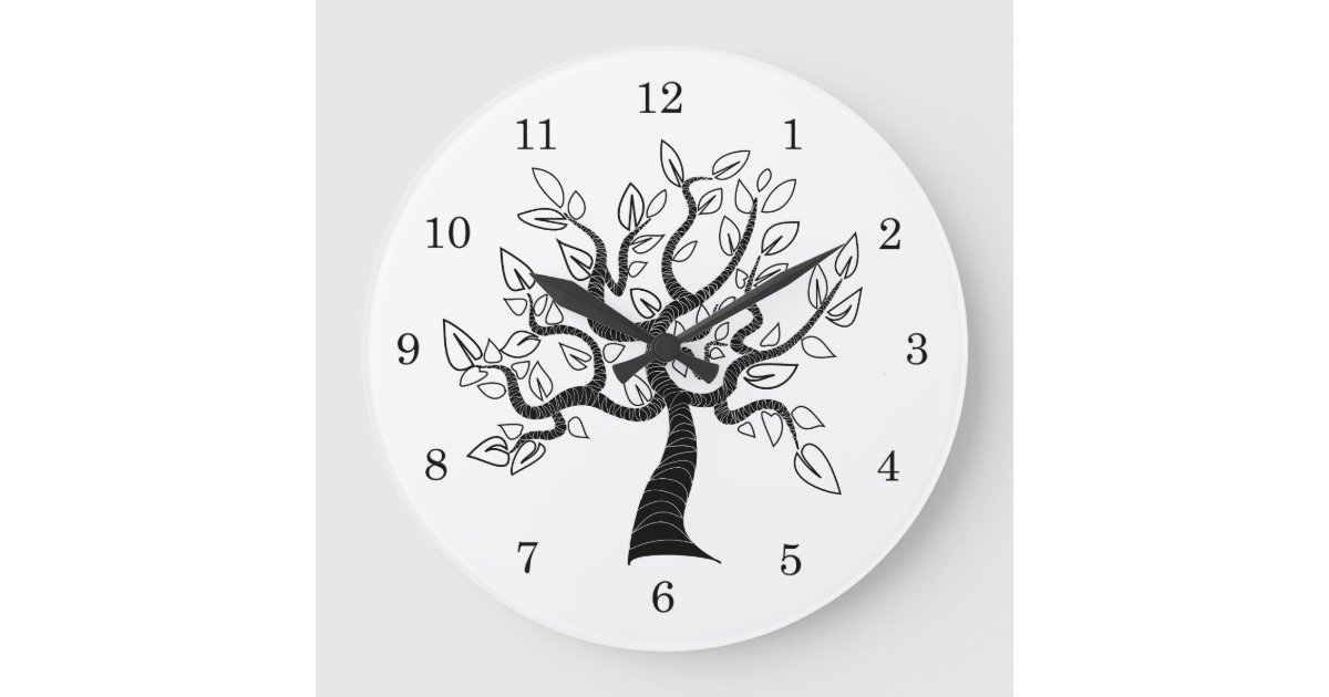 Tree of Life Art Large Clock | Zazzle