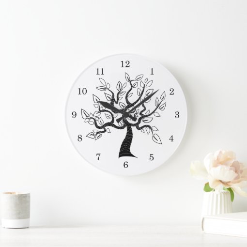 Tree of Life Art Large Clock | Zazzle