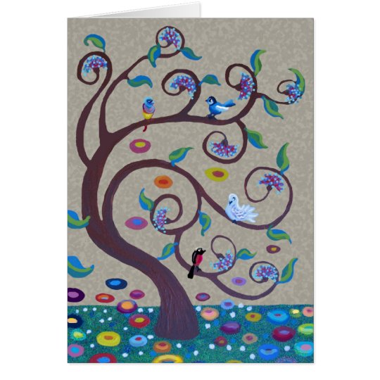 Tree of life - art nouveau style card
