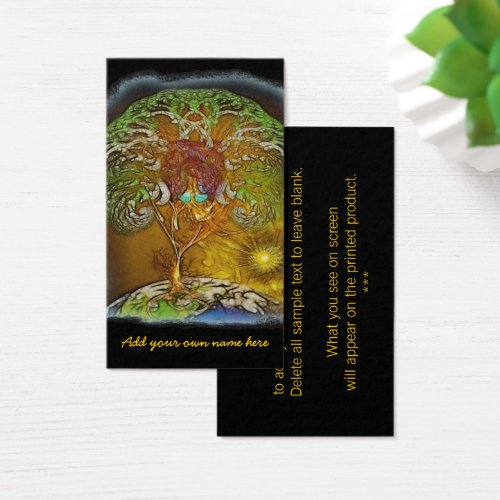 Tree Of Life Artwork Business Card Template
