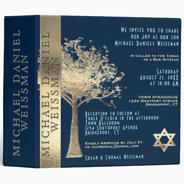 Tree of Life Artwork 3 Ring Binder (Front/Spine)