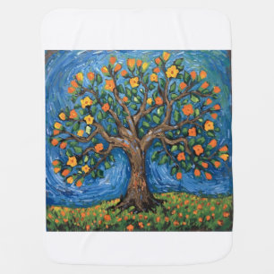 Tree of life artwork,Celtic Baby Blanket
