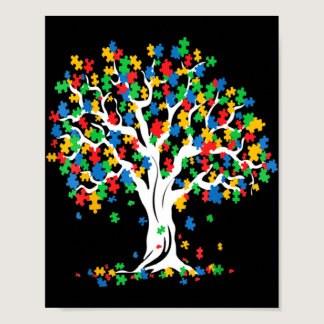 Tree Of Life Autism Awareness Month Fun ASD Suppor Poster