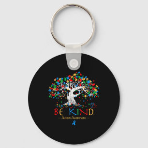 Tree Of Life Autism Awareness Month Puzzle Asd Sup Keychain