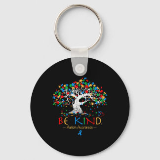 Tree Of Life Autism Awareness Month Puzzle Asd Sup Keychain