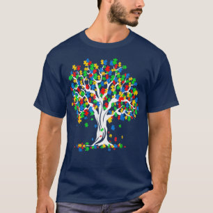 Tree Of Life Autism Awareness Month T-Shirt