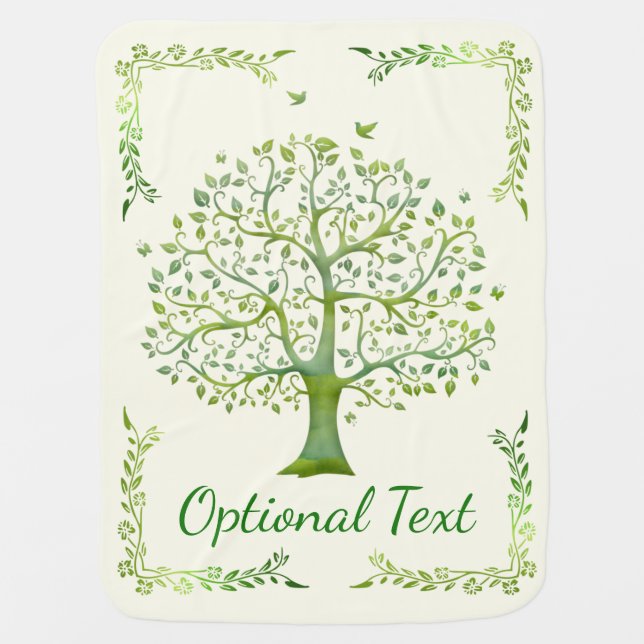 Tree of Life Baby Blanket (Front)
