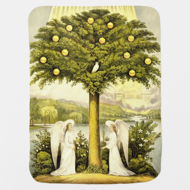 Tree of Life baby blanket (Front)