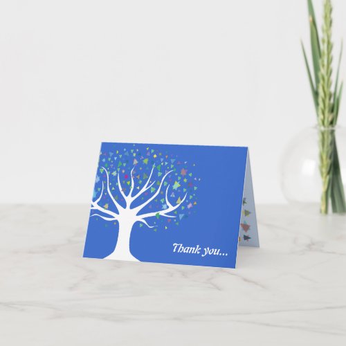 Tree of Life Baby Naming Thank You Card