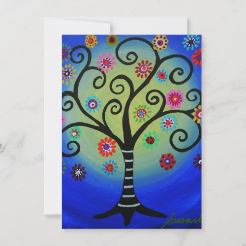 Tree of Life Bar Bat B'Nai Mitzvah Invitations