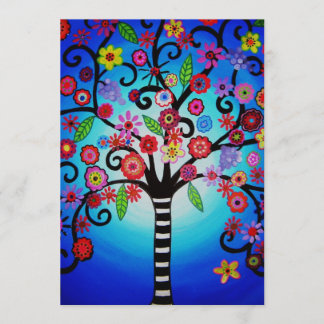 TREE OF LIFE BAR BAT MITZVAH CARD