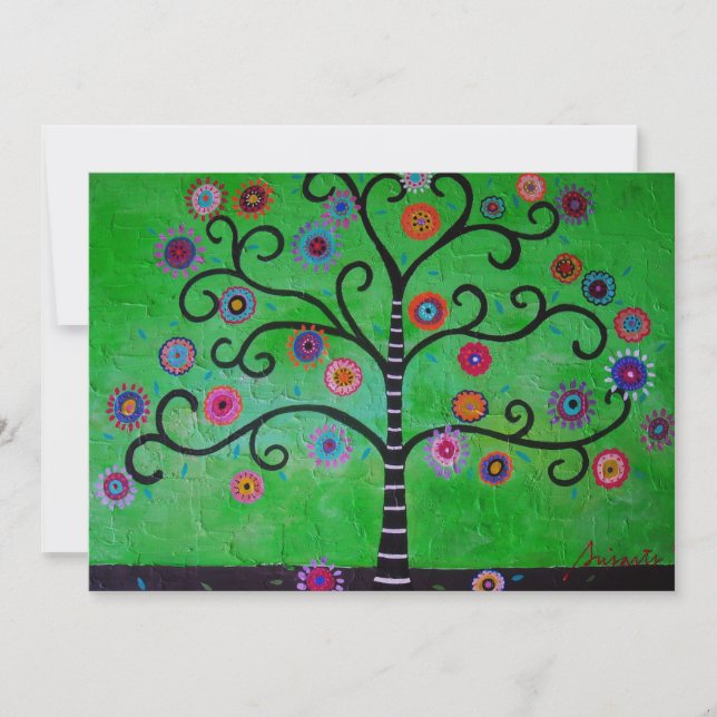 TREE OF LIFE BAR/BAT MITZVAH INVITATION (Front)