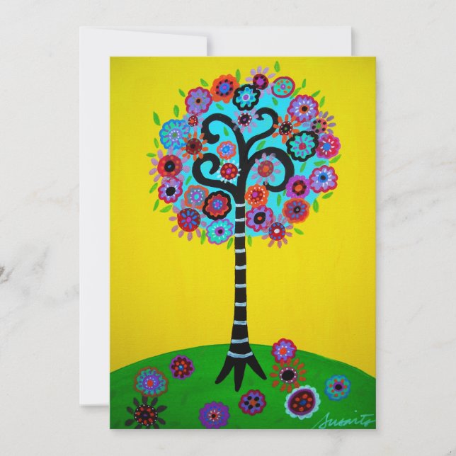 TREE OF LIFE BAR BAT MITZVAH INVITATION (Front)