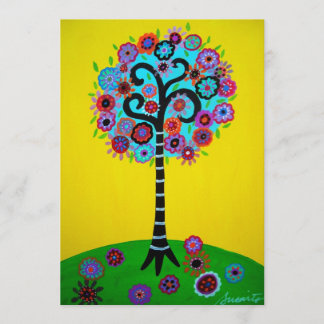 TREE OF LIFE BAR BAT MITZVAH INVITATION