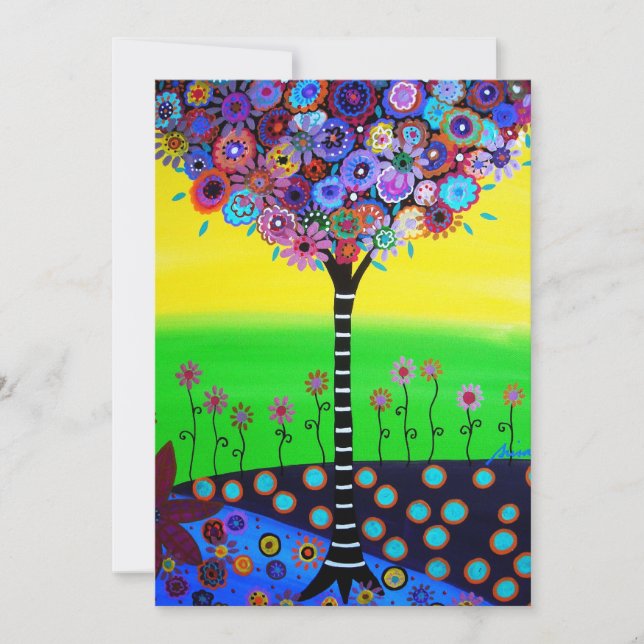 TREE OF LIFE BAR/BAT MITZVAH INVITATION (Front)