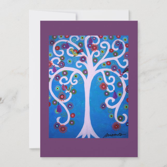 TREE OF LIFE BAR/BAT MITZVAH INVITATION (Front)