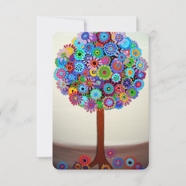 Tree of Life Bar Bat Mitzvah Invitations (Front)
