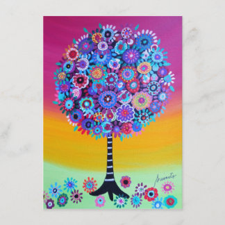 Tree of Life Bar Bat Mitzvah Invitations