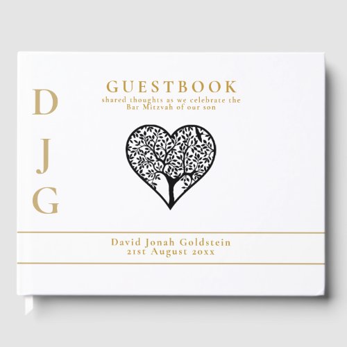 Tree of Life BAR MITZVAH Gold Monogram