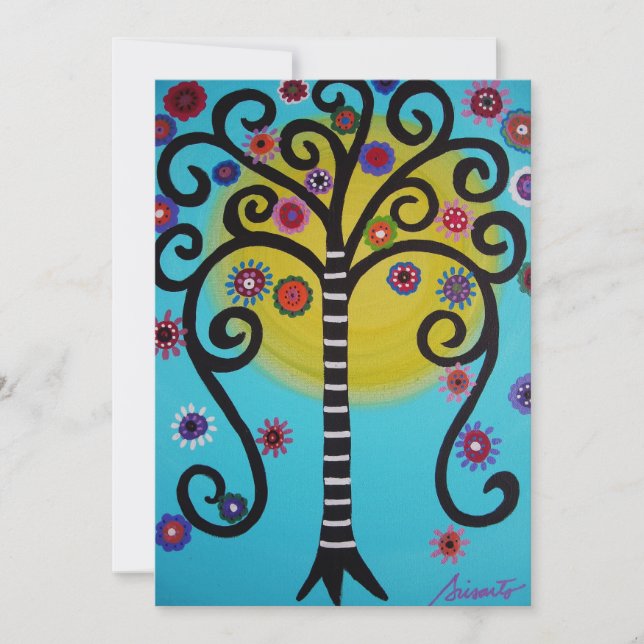 TREE OF LIFE BAR MITZVAH INVITATION (Front)