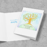 Tree of Life Bat/Bar Mitzvah Card<br><div class="desc">As they are called to the Torah,  remind them of their call to righteousness with this watercolor illustration and verse. Customize the message to add a name or your own sentiments.</div>