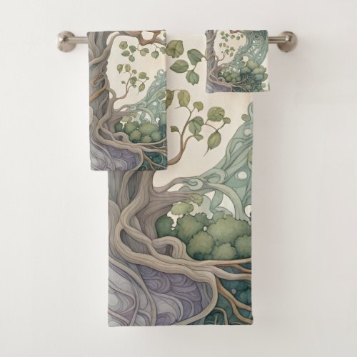 Tree of Life Bath Towel Set