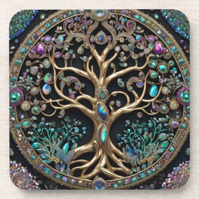 Tree of Life  Beverage Coaster (Front)