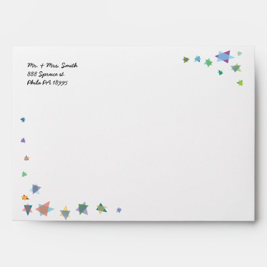 Tree of Life Birds Stars Bat Mitzvah Envelope