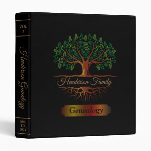 Tree Of Life Black Bronze Genealogy Family Tree 3 Ring Binder