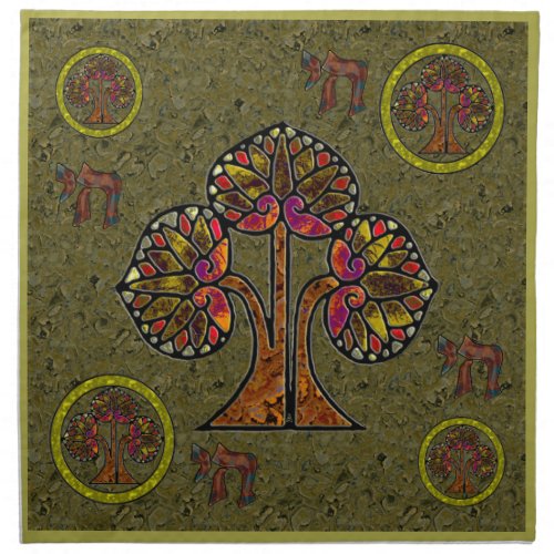 Tree of Life Blessing 4 Cloth Napkins