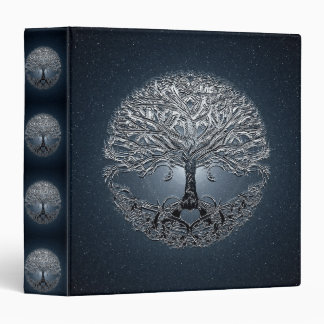 Tree of Life Blue Sky Peaceful Night 3 Ring Binder